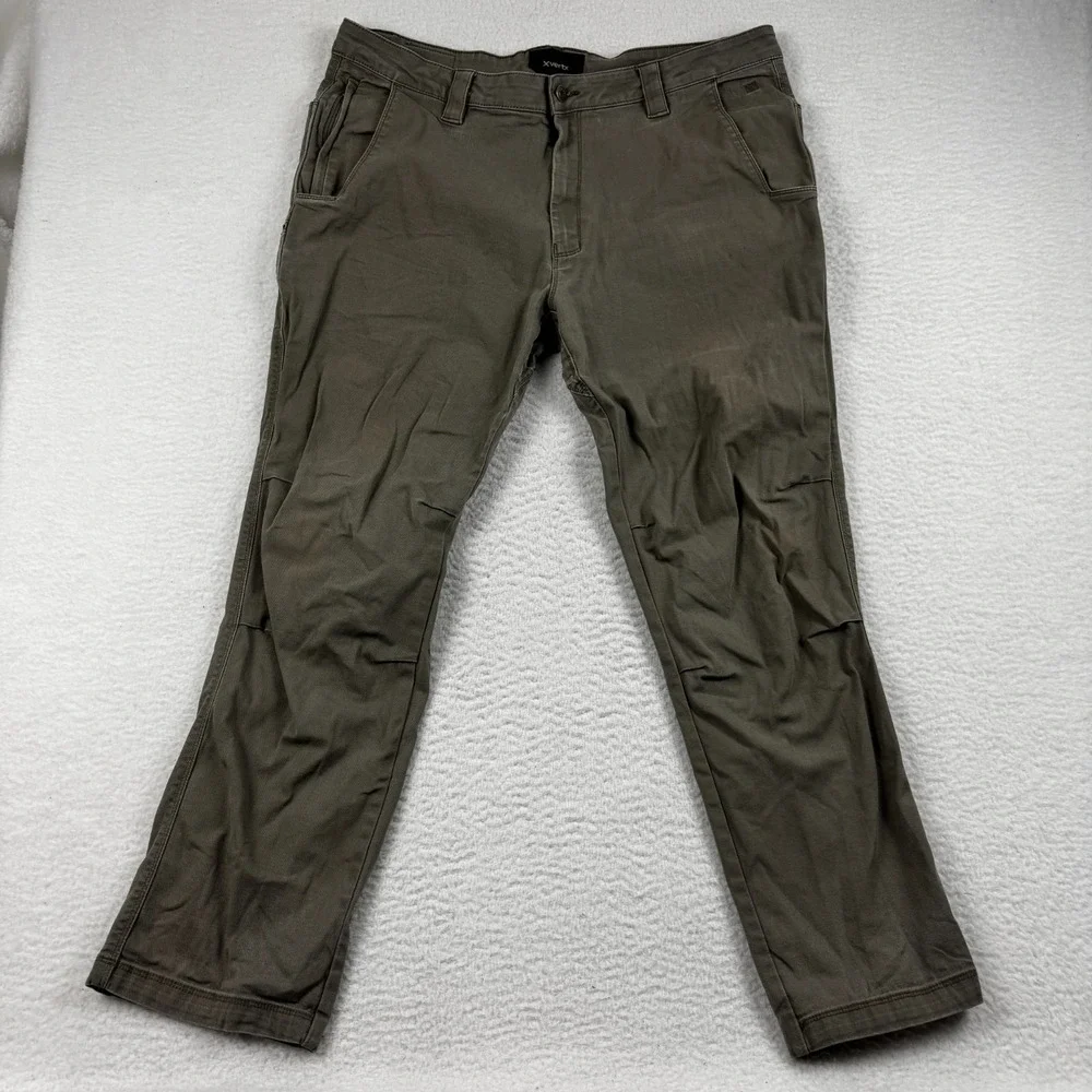 Vertx Delta Chino Pants Mens 42x32 Gray Slash Pockets Comfort‎ Classic Outdoor